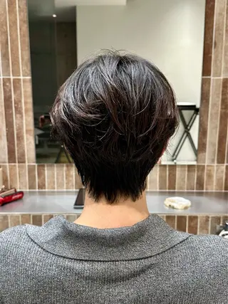 ミディアム パーマ メンズ 横浜/メンズ特化/ Farbe/田中颯斗のヘアスタイル