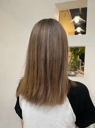 セミロング 無料カットモデル‪✨ ✂️Nanami🌷のヘアスタイル