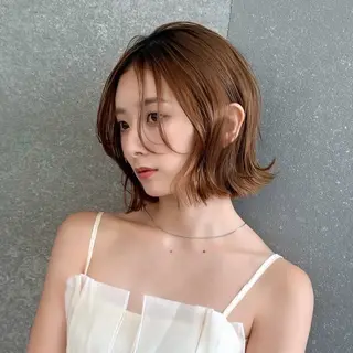 ミディアム カラー モデル募集中🍒 暖色カラー✨Runaのヘアスタイル