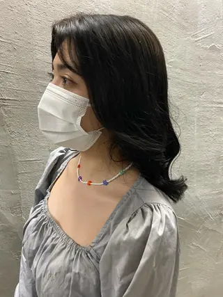 セミロング カラー メンズ お任せヘア☘️☘️ 及川渚のヘアスタイル