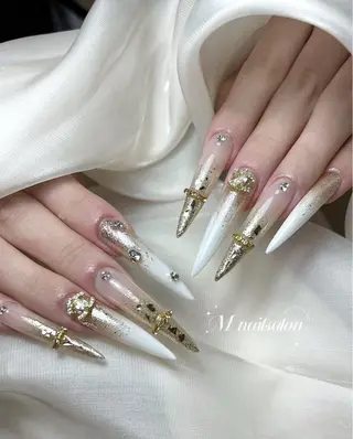ネイル M🌷nail 長さだし専門店のネイルデザイン