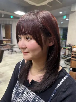 セミロング 髪質改善/艶カラー naoのヘアスタイル