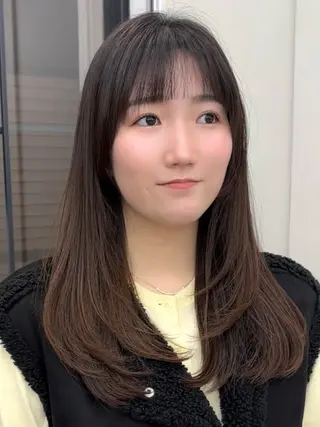 セミロング ショート/ボブ レイヤー/チヨノのヘアスタイル