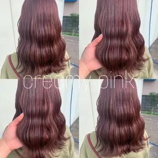 ロング カラー 小澤 志穂のヘアスタイル