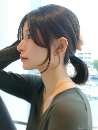 ミディアム 絶対可愛い暖色カラー 🌷うる艶🌷結奈✨のヘアスタイル