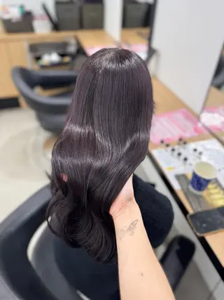 ミディアム カラー ヘアアレンジ 🤍淡色ピンク&ラベ ンダーYUKI🤍のヘアスタイル