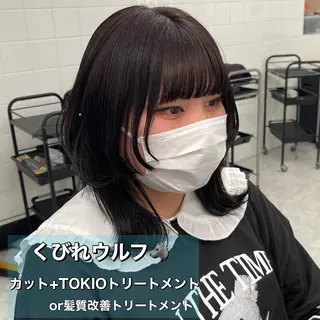 ミディアム カラー ボブカットモデル 募集中　ukaのヘアスタイル