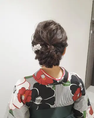 ロング ヘアアレンジ Hair&Make  Delight*のヘアスタイル