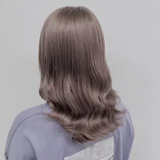 セミロング カラー 韓国艶カラー🇰🇷 DISCO💙のヘアスタイル