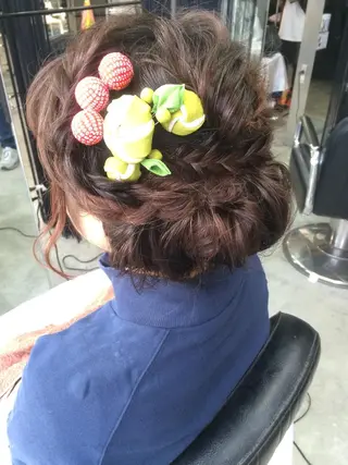 セミロング ロング カラー ヘアアレンジ SUNNY GRACEのヘアスタイル