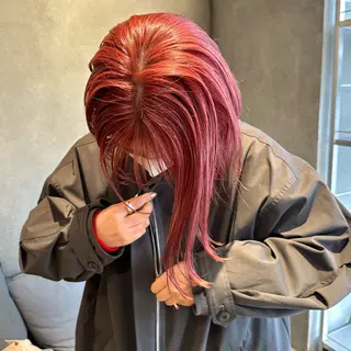 セミロング カラー BELO OSAKA マオのヘアスタイル