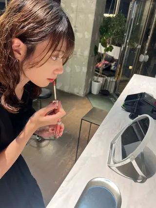 ミディアム パーマ 松井美樹/似合わせ ガーリー・韓国のヘアスタイル