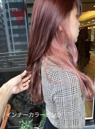 ロング 美髪矯正・レイヤー 倉友哉のヘアスタイル