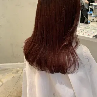 ロング カラー SAKINO. ベージュカラーのヘアスタイル