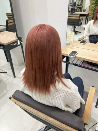 ミディアム カラー 韓国風ヘア さらのヘアスタイル