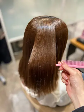 ミディアム 髪質改善✨/ 透明カラー🫧れいなのヘアスタイル