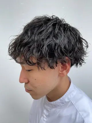 ショート パーマ メンズ メンズパーマ特化/ メッシュ/薫/店長のヘアスタイル