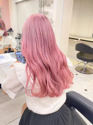 セミロング カラー パーマ ヘアアレンジ メンズ キッズ ネイル マツエク・マツパ アイブロウ ウルフ&レイヤー特化 まとまる美髪矯正のヘアスタイル