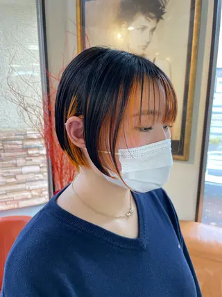 ショート カラー コレットヘアー 田中アヤノのヘアスタイル