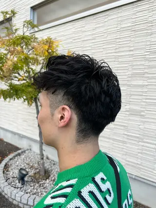 ショート パーマ メンズ Oops旧TABOO 早野太郎のヘアスタイル