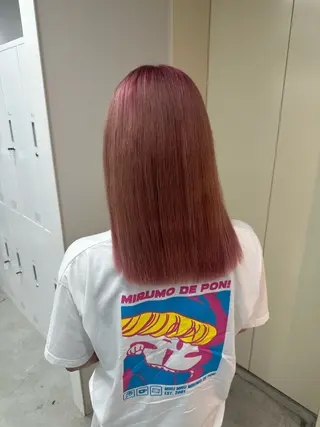 セミロング カラー ヘアセット🎀透明感 カラーHiROEのヘアスタイル