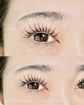 マツエク・マツパ SeneL modelのマツエク・マツパデザイン