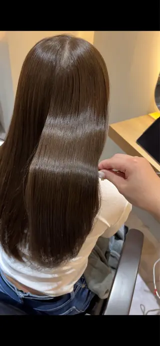 ロング カラー ロングカット/ うる艶カラー/ユイのヘアスタイル