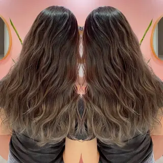 ロング カラー プル艶職人/ にしものヘアスタイル