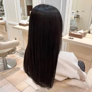 セミロング カラー 齋藤 艶珠のヘアスタイル