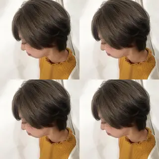 ショート カラー 小栗 麻衣のヘアスタイル