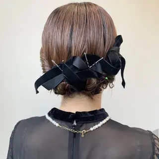 ミディアム ヘアアレンジ KAWATOKO MISUZUのヘアスタイル