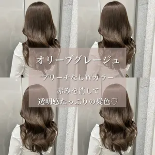 ロング グレー/ベージュ /髪質改善 れいとのヘアスタイル