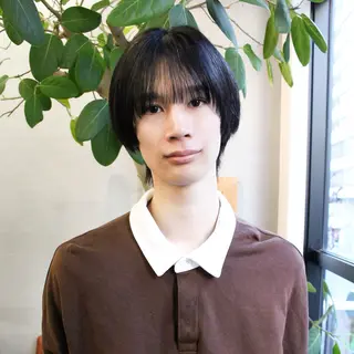 ショート メンズ 藤川迅 曲がる縮毛矯正のヘアスタイル