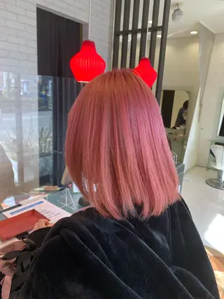 ミディアム カラー 髪質改善/ブリーチ メンズパーマ遠藤勇輝のヘアスタイル