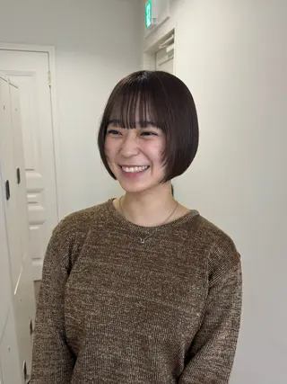 ショート カラー 🟡ひろの/ツヤ カラー/髪質改善🟡のヘアスタイル