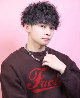 メンズ 🤍メンズ韓国ヘア HARUNA🖤のヘアスタイル