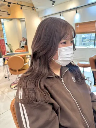 セミロング カラー 🫧艶カラー/ダブル カラー♡/桜🌸のヘアスタイル