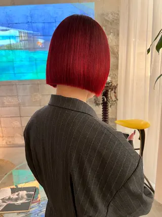 ショート カラー 圧倒的デザイン力 店長🎨RENAのヘアスタイル