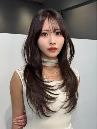 ロング パーマ 🦋韓国系指名No1 店長/圓山 祐也🦋のヘアスタイル