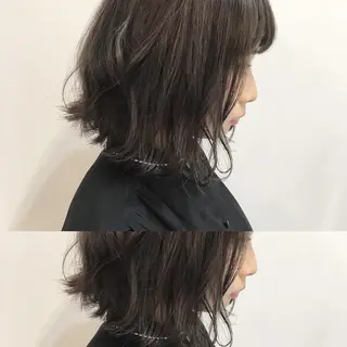 ミディアム カラー ヘアアレンジ 嶋佐 昌大 シマサマオのヘアスタイル