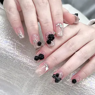 ネイル 長いだし/スカルプ/ パラシェルN.oneのネイルデザイン