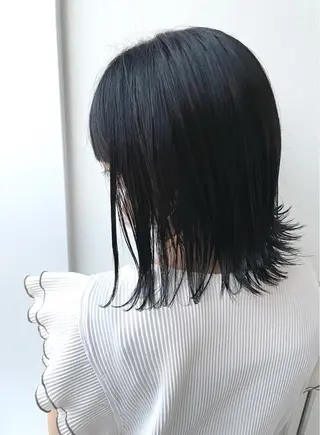 ミディアム 髪質改善 赤み消しカラー山本のヘアスタイル