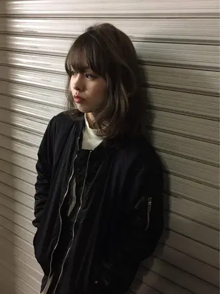 セミロング カラー パーマ Kosuge Takafumiのヘアスタイル