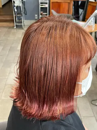 カラー lanugo 越打　優のヘアスタイル