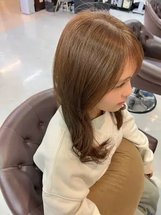セミロング カラー 樋口智士/倉敷/中庄 /縮毛矯正/髪質改善のヘアスタイル