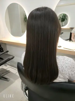 セミロング 透明感カラー×髪質改 善✨️町田築✨️のヘアスタイル