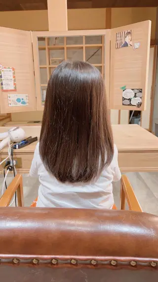 セミロング キッズ 大井 崚聖のヘアスタイル