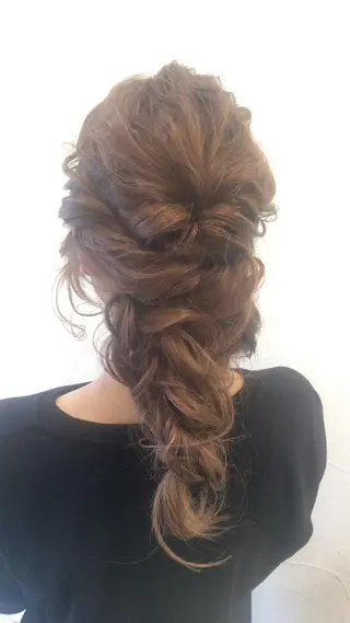 セミロング カラー ヘアアレンジ G LUX 清水のマツエク・マツパデザイン