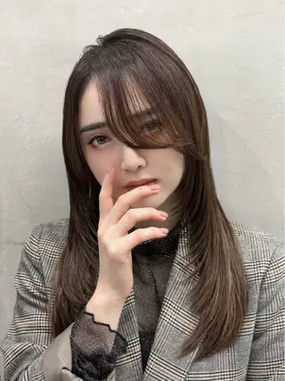 ロング 💈直毛×ツイスパの プロ🥷清水真之介のヘアスタイル