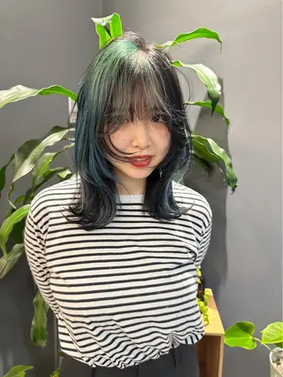 セミロング ナチュラルカラー 児玉優香のヘアスタイル